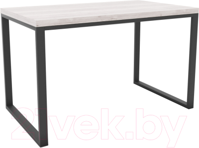 Письменный стол Hype Mebel Чикаго 110x50 (черный/древесина белая)