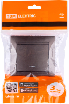 Изображение товара Выключатель TDM Лама SQ1815-0504 (шоколад)