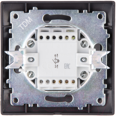 Изображение товара Выключатель TDM Лама SQ1815-0504 (шоколад)