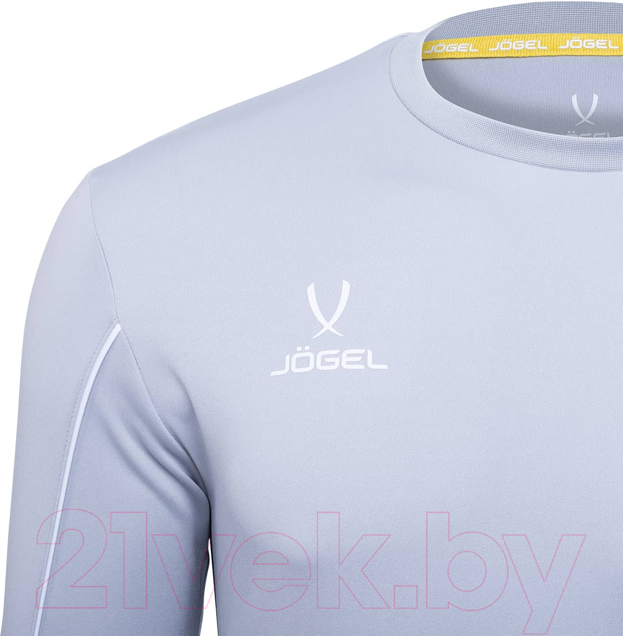 Футболка вратарская футбольная Jogel Camp GK Padded LS / JGT-1600 (L, серый/черный/белый) — фото 3