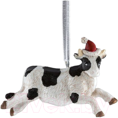 

Елочная игрушка Erich Krause, Белый;черный, Decor Летающая корова / 51246