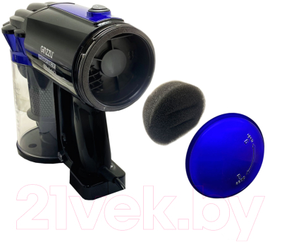 Вертикальный пылесос Ginzzu VS118 (черный/синий)