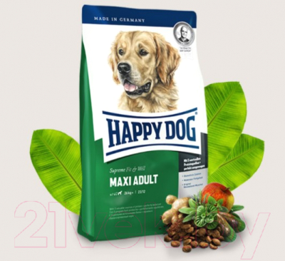 Сухой корм для собак Happy Dog Supreme Fit & Well Maxi Adult / 60761 (14кг)