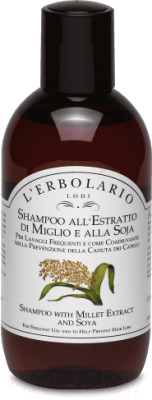 Шампунь для волос L'Erbolario С экстрактом проса и соей (200мл)