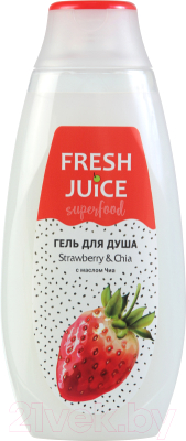 Гель для душа Fresh Juice Superfood Strawberry & Chia (400мл)