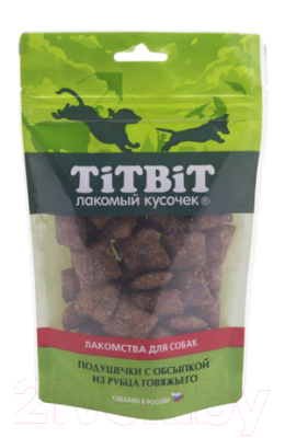 

Лакомство для собак TiTBiT, Подушечки с обсыпкой из рубца говяжьего / 18767