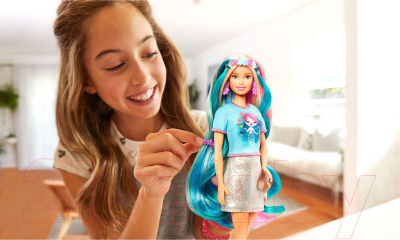 Кукла с аксессуарами Mattel Радужные волосы / GHN04