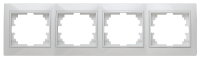 Рамка для выключателя INTRO Plano 1-504-01 / Б0027629 (белый) - 