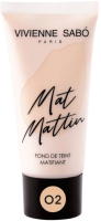 

Тональный крем Vivienne Sabo, Mat Mattin 02 бежевый