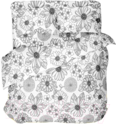 

Комплект постельного белья Samsara, White Flowers 220-3