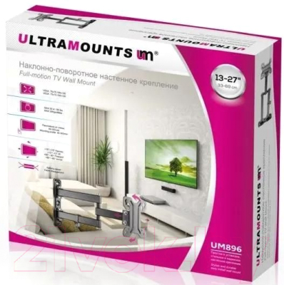 Кронштейн для телевизора Ultramounts UM 896 (черный)
