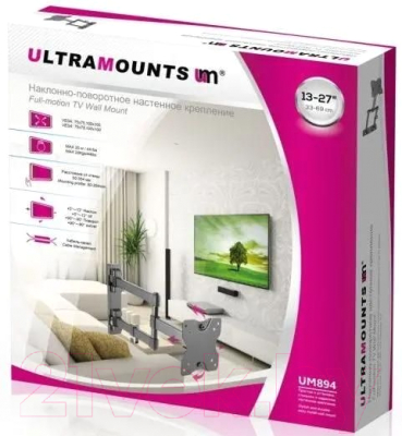 Кронштейн для телевизора Ultramounts UM 894 (черный)