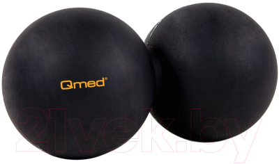 Массажный мяч Qmed Lacrosse Duo Ball (черный)