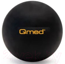 Массажный мяч Qmed Lacrosse Ball (черный)