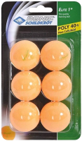 Мячи для настольного тенниса Donic Schildkrot Elite (6шт, оранжевый) - 