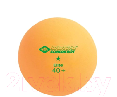 Набор мячей для настольного тенниса Donic Schildkrot Elite (6шт, оранжевый)
