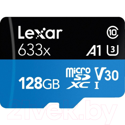Карта памяти Lexar 128GB High-Performance 633x microSDXC UHS-I (LSDMI128BB633A)
