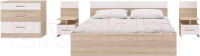 Комплект мебели для спальни Горизонт Мебель Леси (сонома/белый) - 