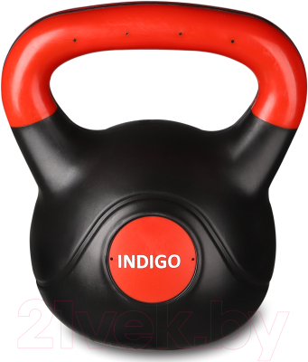 Гиря Indigo IN125 (6кг, черный/красный)