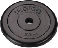 Диск для штанги Indigo IN122 (2.5кг, черный) - 