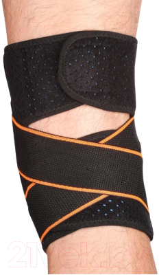 Суппорт колена Indigo IN208 (черный/оранжевый)