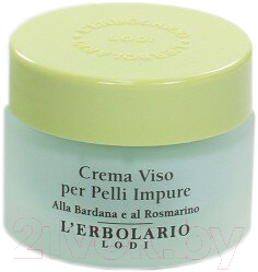 Крем для лица L'Erbolario Для жирной загрязненной кожи с репейником и розмарином (30мл)