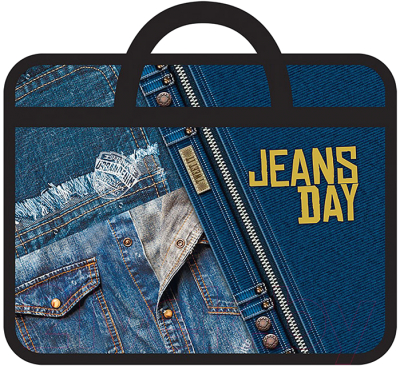 Папка-портфель Пчелка Jeans Day / ПМ-А4-25