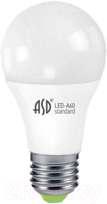 

Лампа ASD, LED A60 Standard 15Вт 230В Е27 4000К 1350Лм