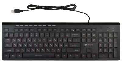 Клавиатура Oklick 490ML USB Slim (черный)