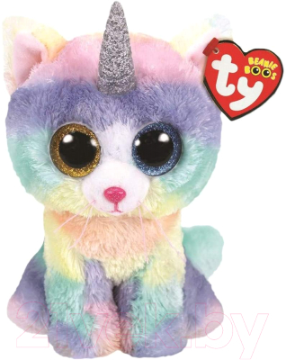 Мягкая игрушка TY Beanie Boo's Кошка Heather / 36250