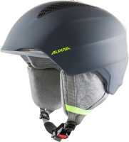 Шлем горнолыжный Alpina Sports 2020-21 Grand Jr / A9224-31 (р-р 54-57, угольный/неоновый желтый) - 