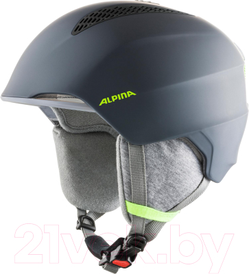 Шлем горнолыжный Alpina Sports 2020-21 Grand Jr / A9224-31 (р-р 54-57, угольный/неоновый желтый)