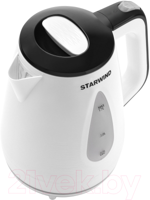 Электрочайник StarWind SKP3213 (белый/черный)