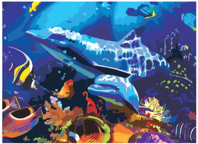 

Картина по номерам Остров Сокровищ, Подводный мир / 661631