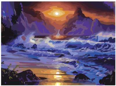 

Картина по номерам Остров Сокровищ, Закат в бухте / 661639