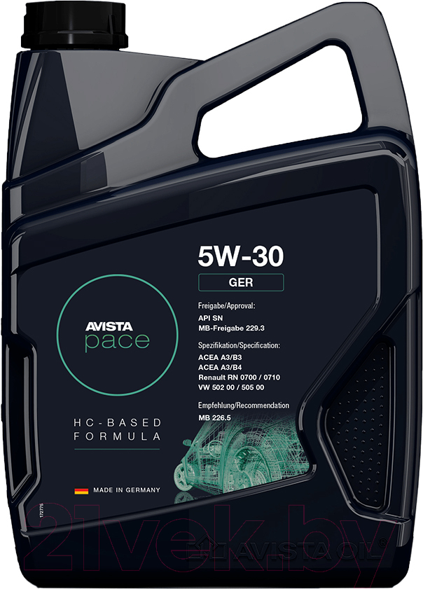 Моторное масло Avista Pace Ger 5W30 / 173065 (4л)