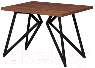 Обеденный стол Millwood Женева Л 120x70x75 (дуб табачный Craft/металл черный)