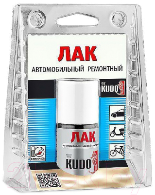 

Лак автомобильный Kudo, Прозрачный, Ремонтный с кисточкой / KU-70000