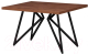 Обеденный стол Millwood Женева Л 160x80x75 (дуб табачный Craft/металл черный) - 