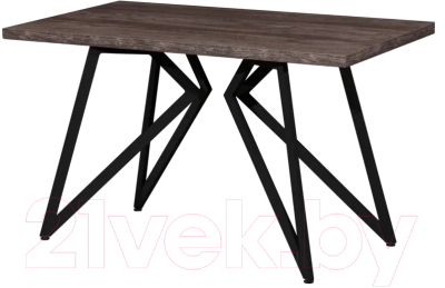 Обеденный стол Millwood Женева Л 160x80x75 (сосна пасадена/металл черный)