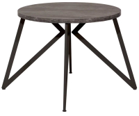 Обеденный стол Millwood Женева Л D90x75 (сосна пасадена/металл черный) - 