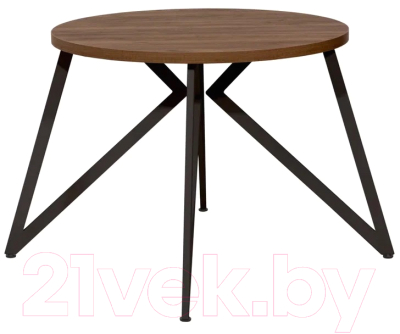 Обеденный стол Millwood Женева Л D90x75 (дуб табачный Craft/металл черный)