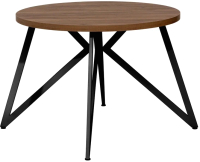 Обеденный стол Millwood Женева Л D100x75 (дуб табачный Craft/металл черный) - 