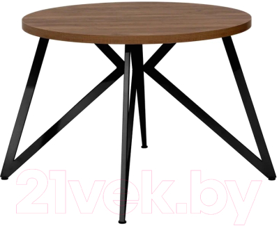 Обеденный стол Millwood Женева Л D100x75 (дуб табачный Craft/металл черный)