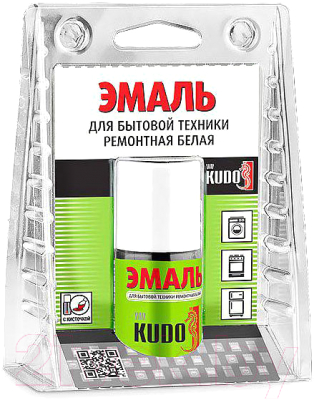 

Эмаль Kudo, Белый, Для бытовой техники с кисточкой / KU-7К1311