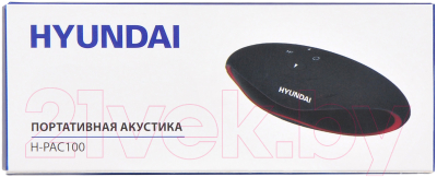 Портативная колонка Hyundai H-PAC160 (черный/оранжевый)