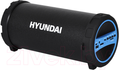 Портативная колонка Hyundai H-PAC220 (черный/голубой)