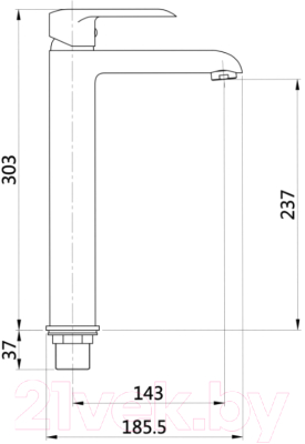 Изображение товара Смеситель Invena Siros BU-90-W01-A