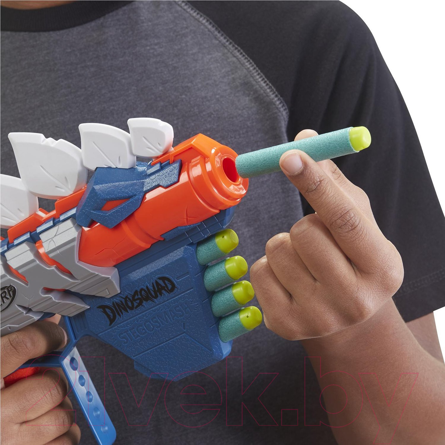 Бластер игрушечный Hasbro Nerf Дино Стегосмэш / F0805EU4