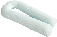 Подушка для беременных Martoo Mommy-U 340 / MOM-U340-BL (голубой/горох) - 